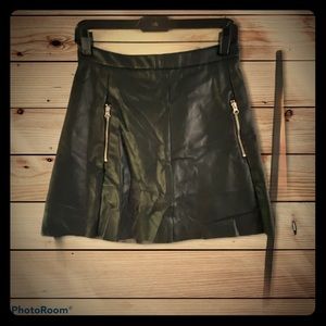 H&M Faux Leather A-Line Mini